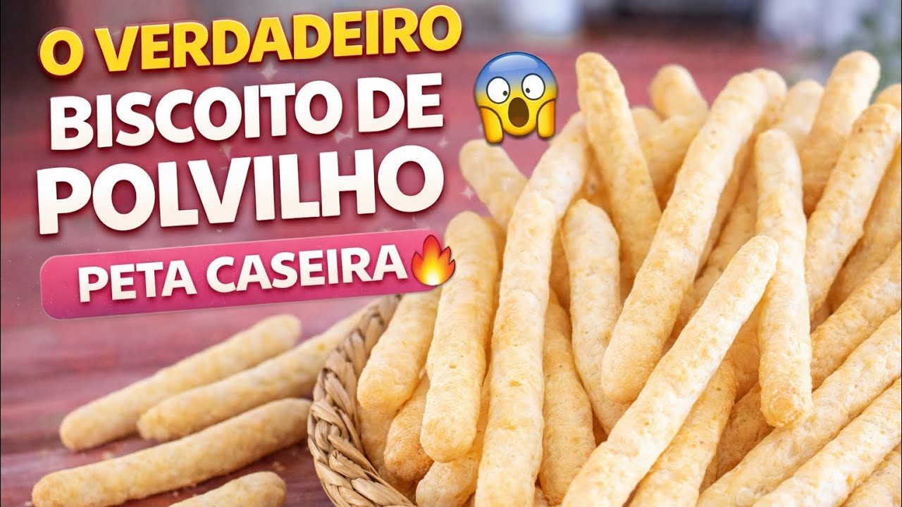 🔥 O VERDADEIRO BISCOITO DE POLVILHO (PETA CASEIRA) 😱