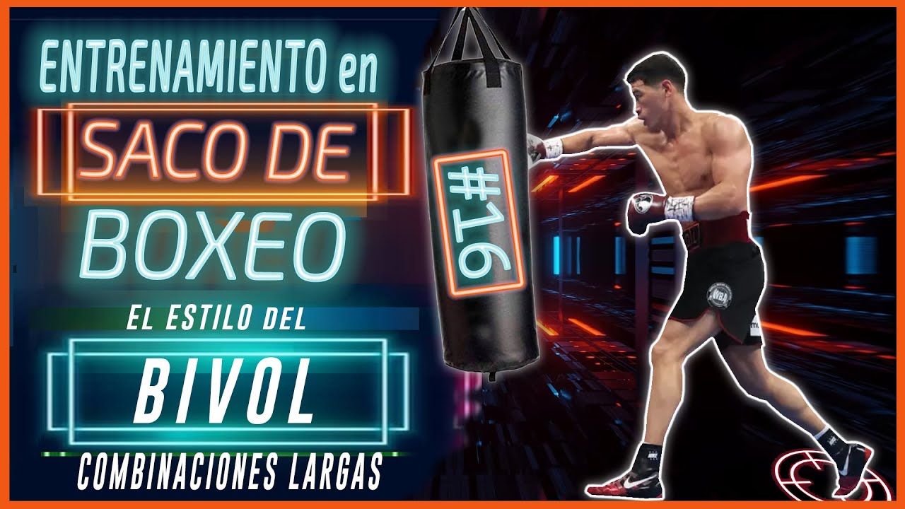 🚨Entrena con el SACO de BOXEO #16 ▶︎  El estilo de BIVOL (combinaciones largas) 🚨