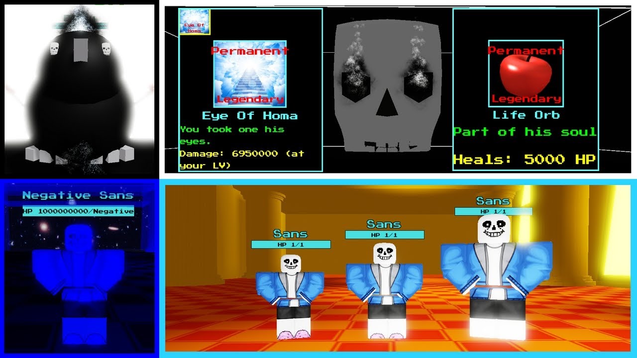 Rave UTMM：Nega Sans、Birby、Death Shrine、Triple Bad Time [アンダーテール/ロブロックス]