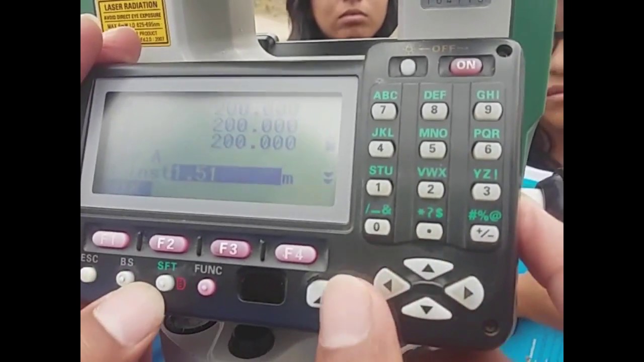 LEVANTAMIENTO TOPOGRAFICO, ORIENTACION Y CAMBIO DE ESTACION CON SOKKIA 550RX