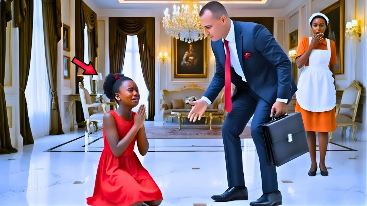 La chica negra le suplicó al millonario: «No salgas afuera… tu esposa está planeando algo terrible»