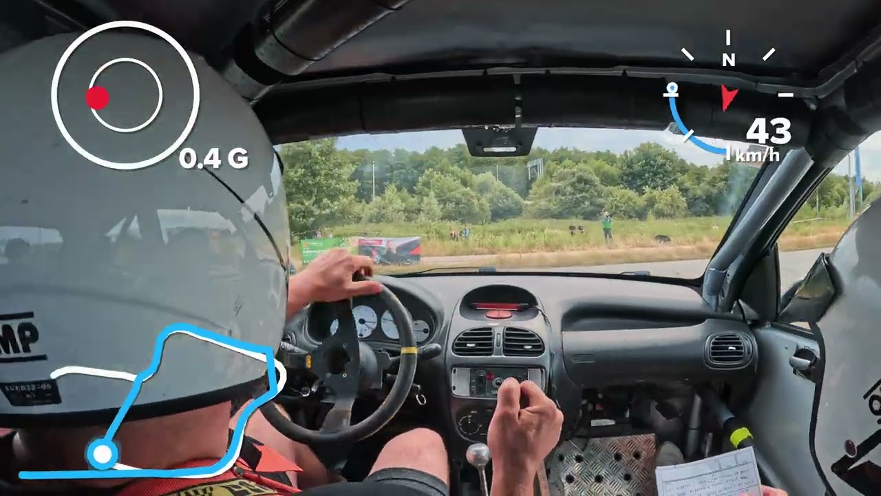 Wielicki Sprint 2025 1 miejsce klasa 3 D.Kramarz S.Garcyka Peugeot 206 vts