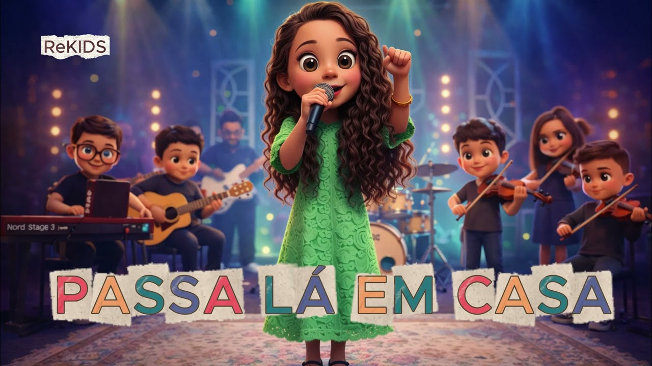PASSA LÁ EM CASA | Versão Kids | Louvor para Crianças e Família 🏠