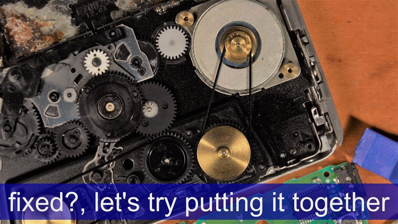 Putting it all back - Trying to fix a Panasonic RQ-SX10 Cassettte Player Part 2