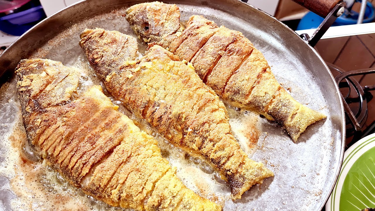 Peixe Frito crocante  tucunaré  semana santa