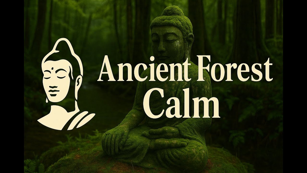 Ancient Forest Calm • Deep Meditation Music with Buddha Moss Statue