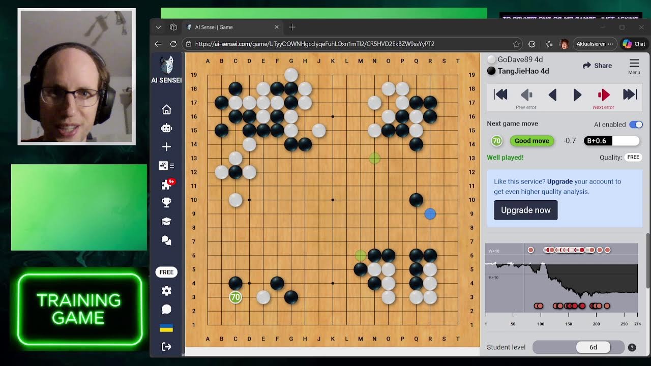 Sunshine on a spotty mind ^^ - Training game vs TangJie