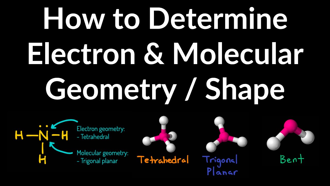 How to Determine Electron Geometry and Molecular Geometry & Shape with VSEPR Table Examples