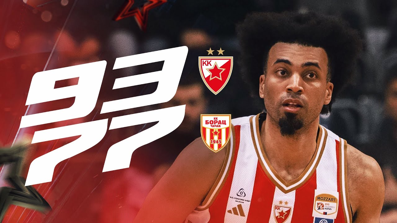 SVI POENI ZVEZDE - KK Crvena zvezda Meridianbet vs. KK Borac 93:77 | Četvrtfinale Kupa Radivoj Korać