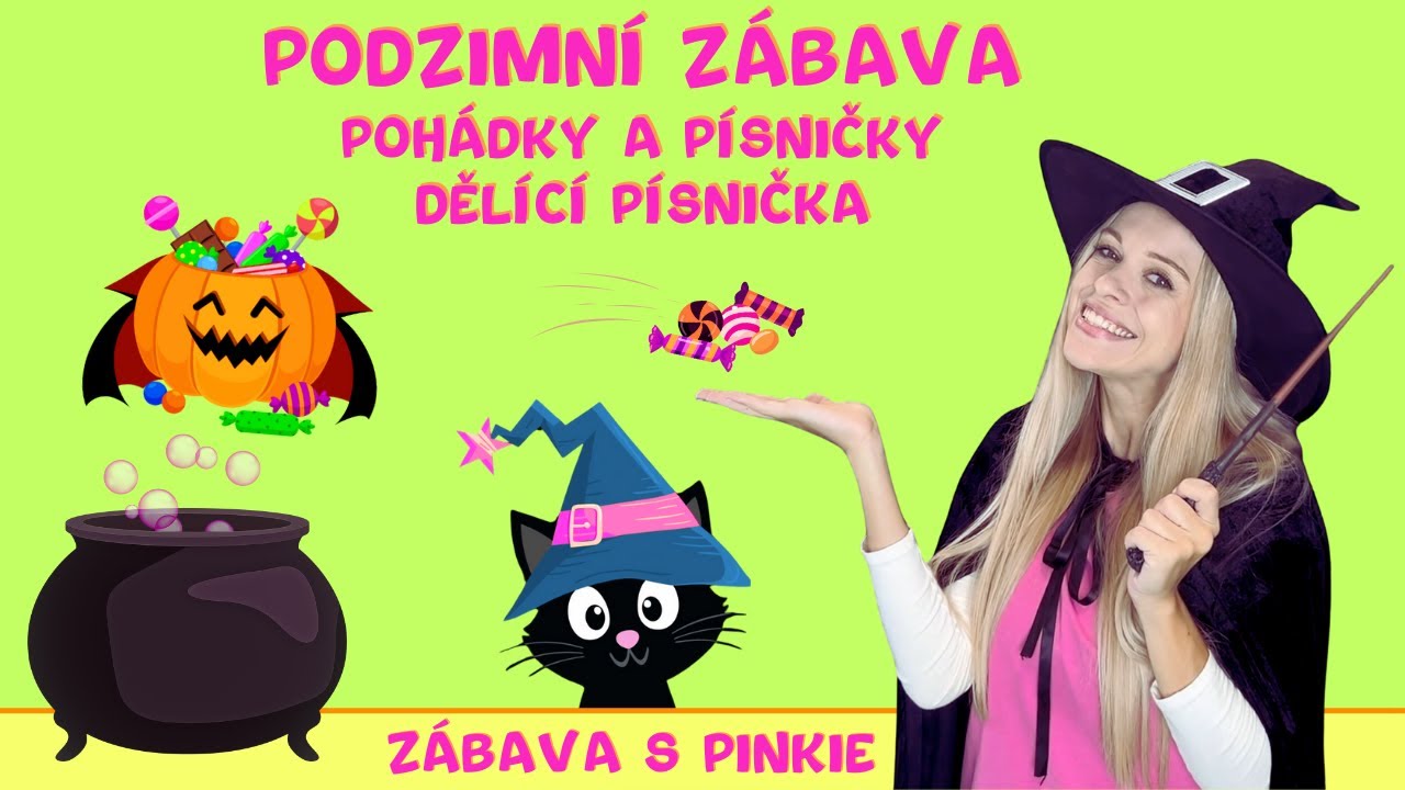 Podzimní Zábava pro Nejmenší - Halloween pro Děti - Dělící Písnička -  Písničky a Pohádky