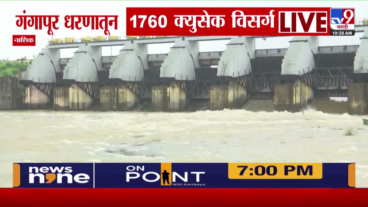 Nashik Gangapur Dam | गंगापूर धरणातून 1760 क्युसेक विसर्ग