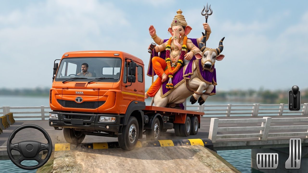 🚛 Ganesh Ji Trailer Impossible Speed Breaker Challenge 🔥 | BUSSID