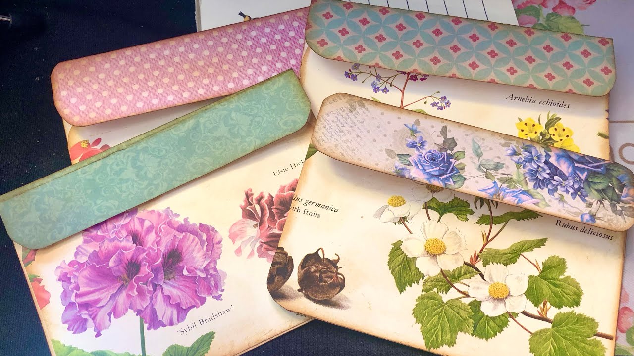 Using up 6x6 Scrapbook sheets ~ fun & easy Junk Journal postcard pockets/envelopes!