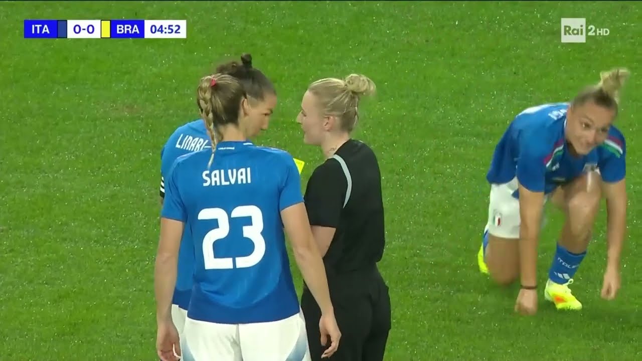 Full International Game | Italy vs Brazil | International Women’s Soccer (Oct 2025)