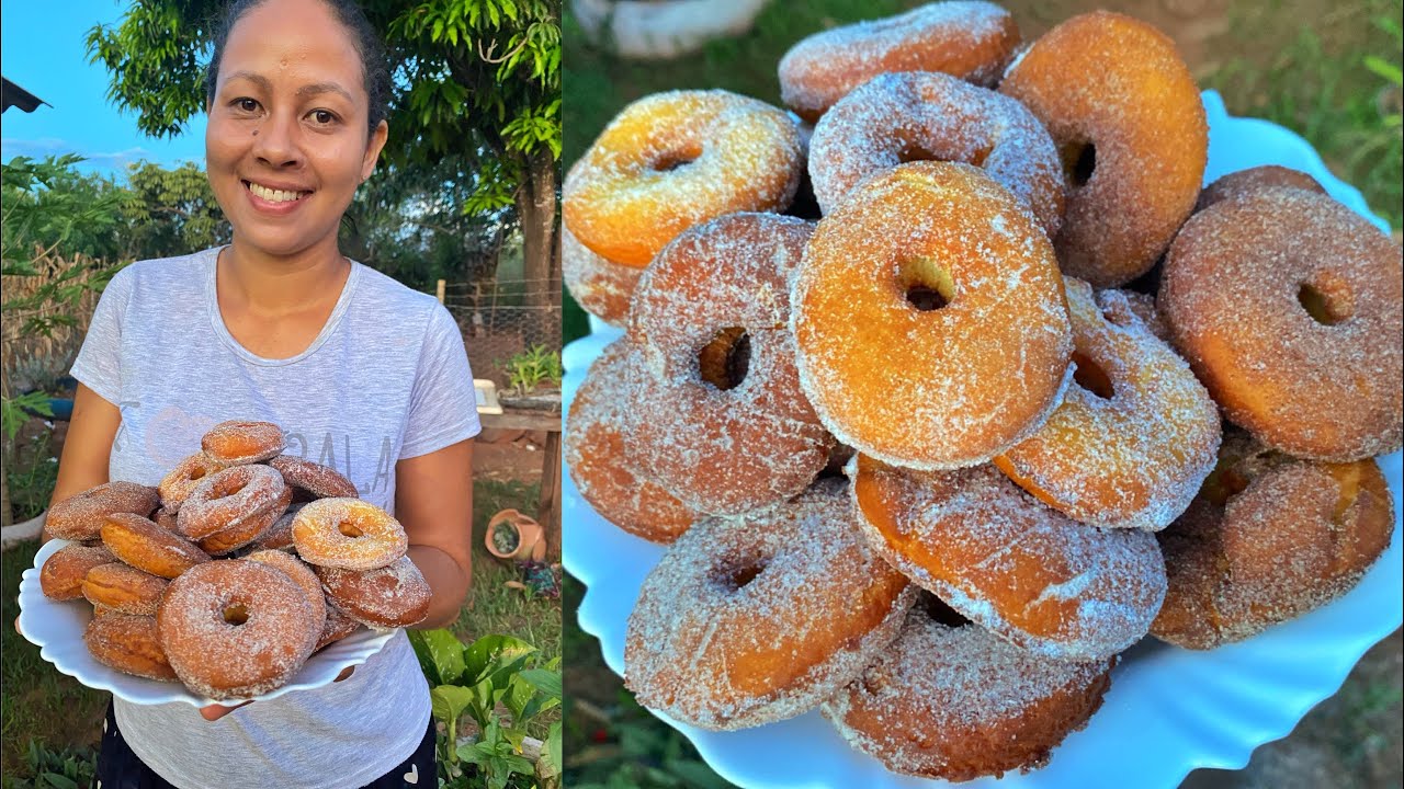 AS MELHORES ROSQUINHAS FRITAS DE LEITE CONDENSADO-MASSA BEM SEQUINHA E MACIA POR DENTRO
