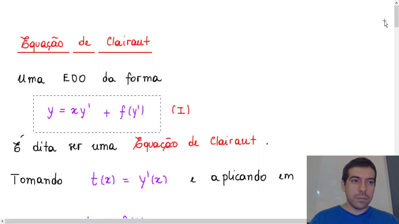 Equação de Clairaut - EDO