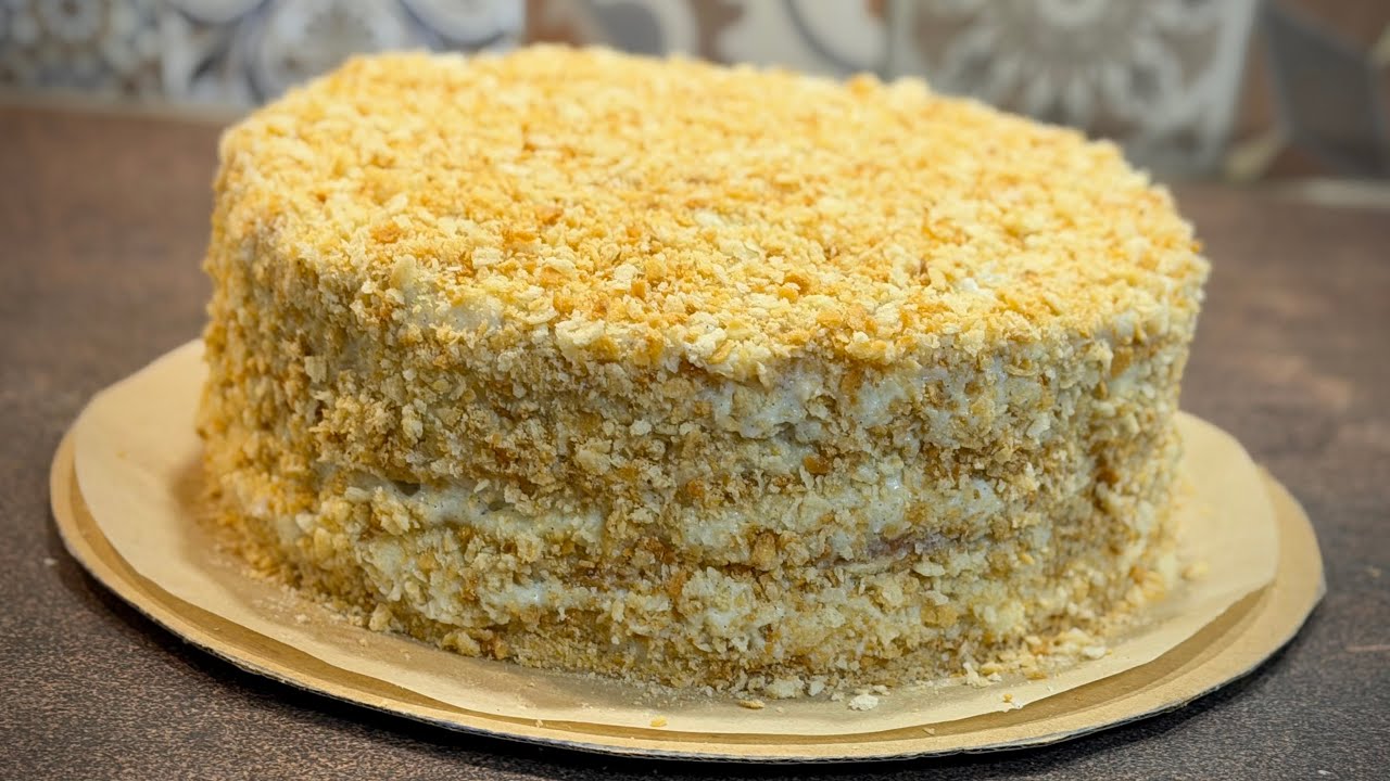 Торта Наполеон с извара / Творожный торт Наполеон / Napoleon cake with cottage cheese