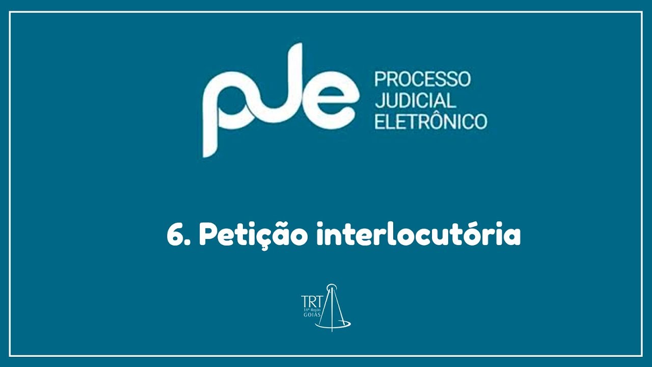 6  Peti&ccedil;&atilde;o interlocut&oacute;ria