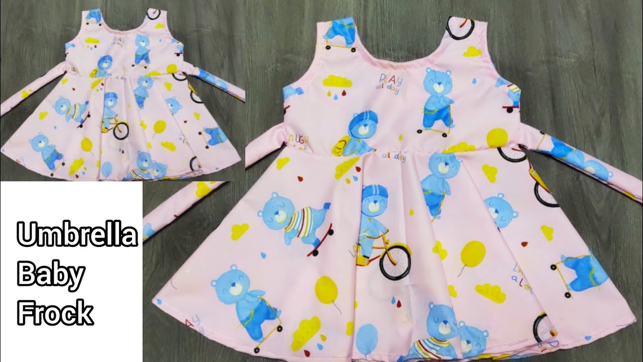 1 year baby frock cutting and stitching❤️Umbrella dress cutting and stitching🌹Baby frock