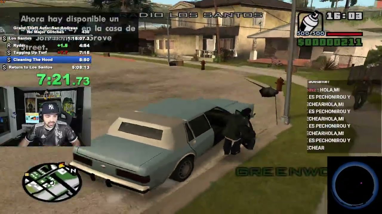Bananirou hace speedrun de GTA SA y pierde por UN CRASHEO (otra vez) 😞