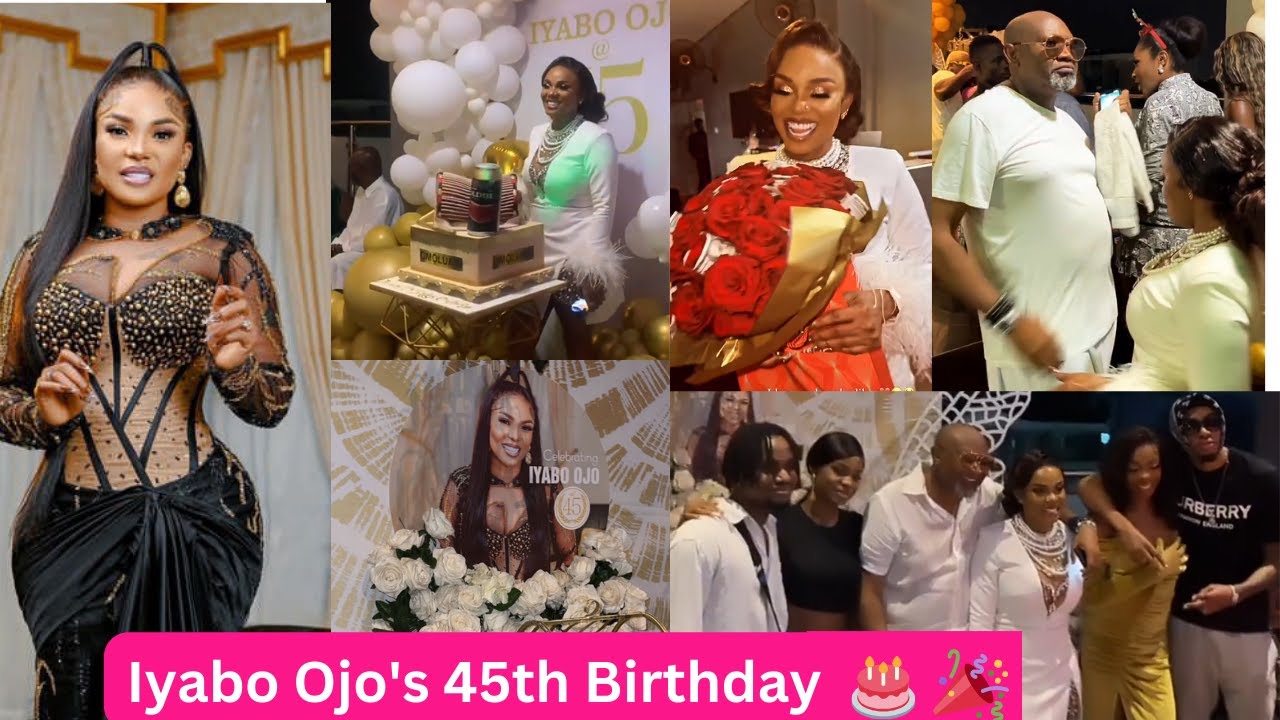 Iyabo Ojo and Paulo's Children Celebrate at Her 45th Birthday Party