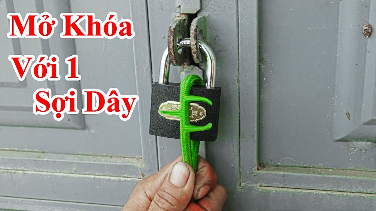 Cách Mở Ổ Khóa Bằng 1 Sợi Dây Cực Hay / Mẹo Làm Chìa Khóa Bằng Sợi Dây Để Mở Ổ Khóa Cổng Cửa Nhà