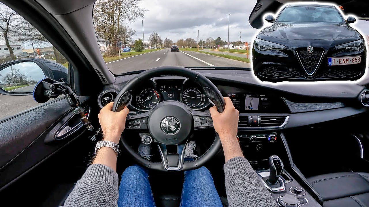 Alfa Romeo Giulia Super 2022 POV test drive | Acceleration | 2.0L 200 hp RWD