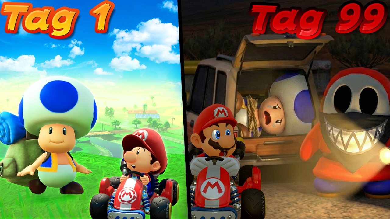 Ich habe 99 Tage in Mario Kart World gelebt🥲