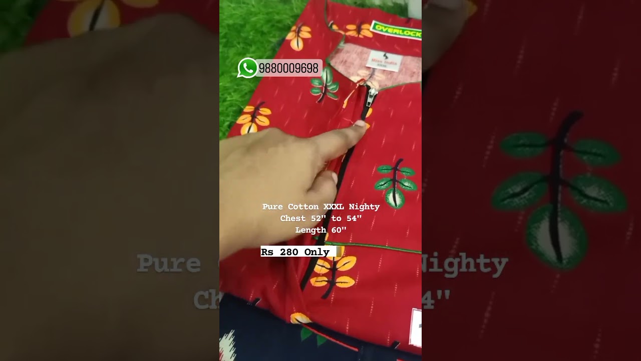 Rs 280 Only 🤩😱 #XXXL, #cotton ,#branded ,#nighty ,#nimalas