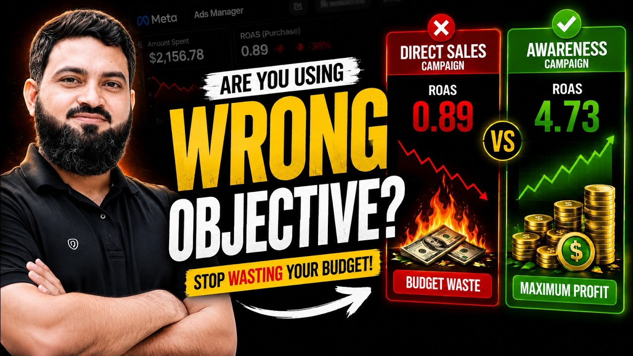Stop Wasting Your Budget! Direct Sales vs Awareness Campaign | Meta Ads Strategy 2026