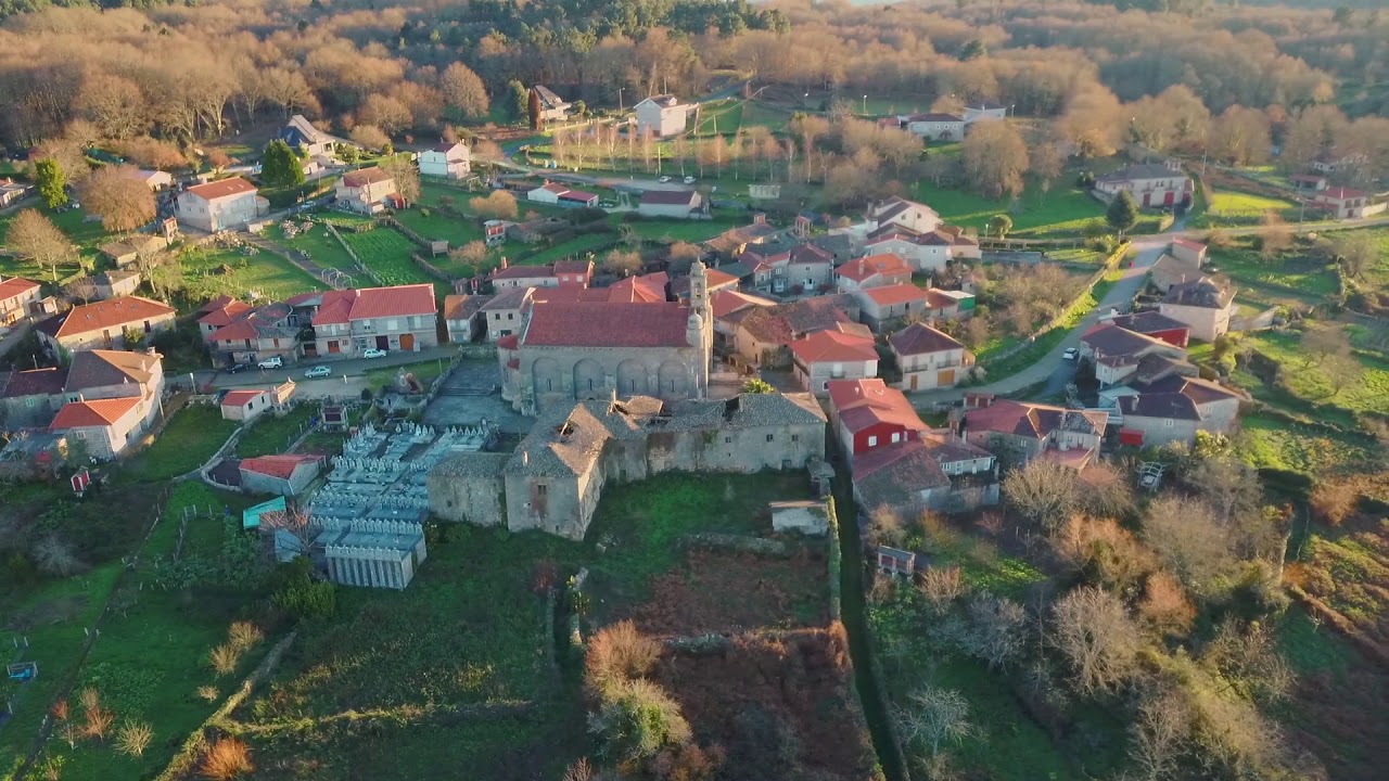 SANTA MARIÑA DE AUGAS SANTAS (Allariz) - A vista de dron