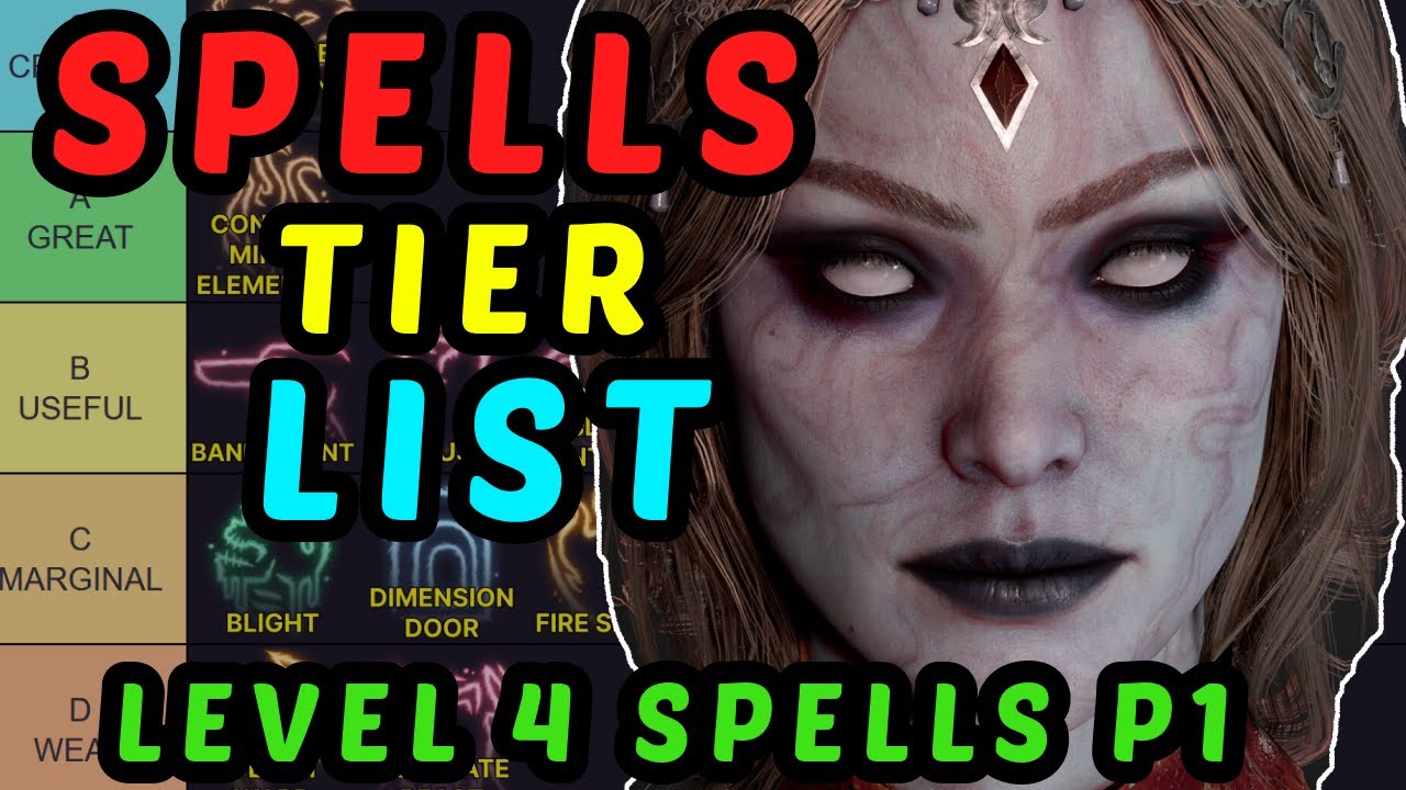ULTIMATE SPELLS GUIDE - [Updated] BG3 Spells Tier List - Level 4 Part 1