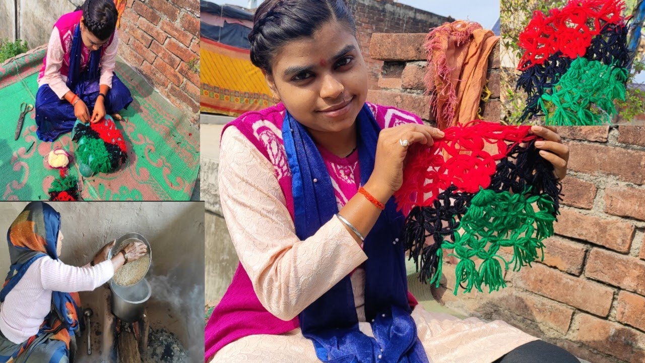 🙋‍♀️hanth se banya🧶 un se Tali Posh  | Bachchon Ki Coaching ll   गन्ने के रस से मीठे चावल ll