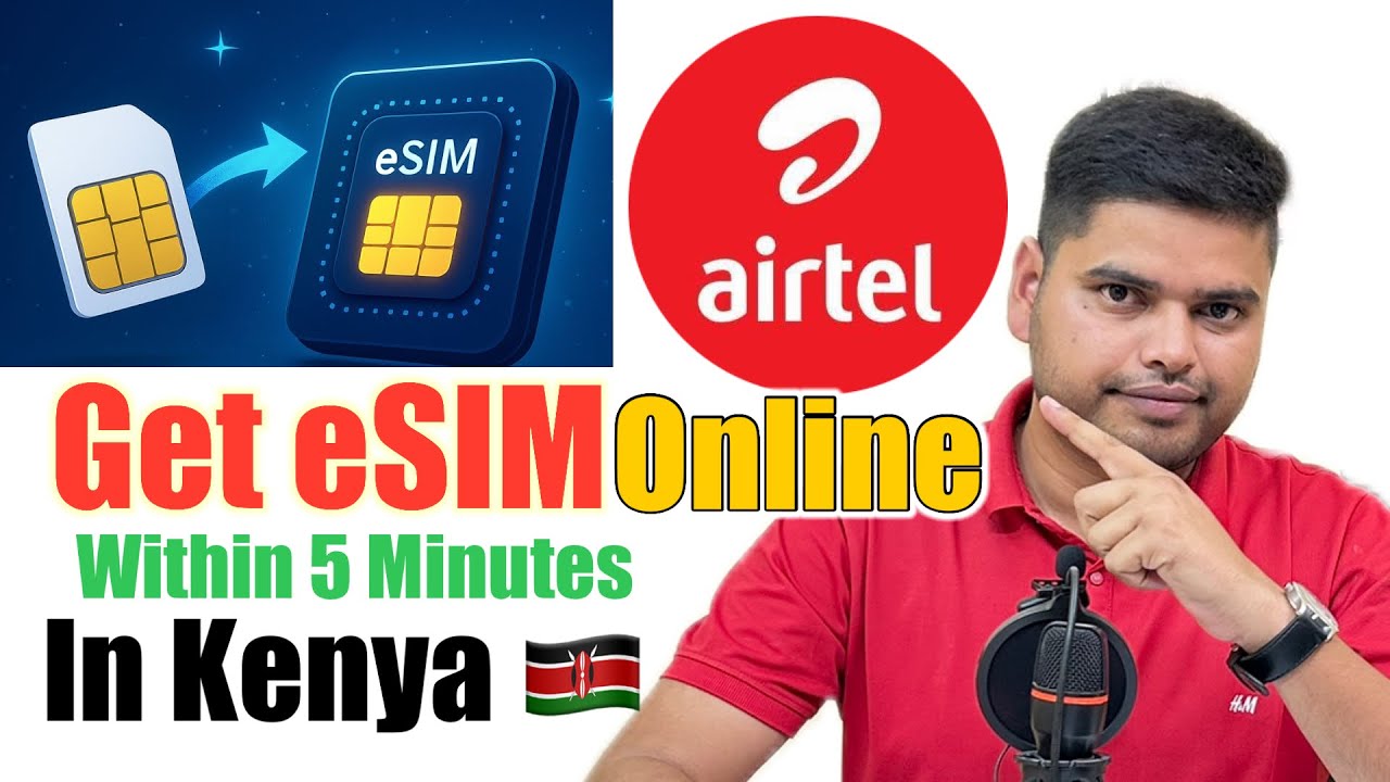 How to get eSIM || Airtel Kenya Online || Easy Process via app || #kenya #airtel 