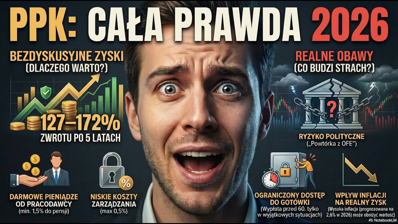 Cała PRAWDA o PPK w 2026. Musisz to wiedzieć! 📈 (Zysk czy Pułapka?)