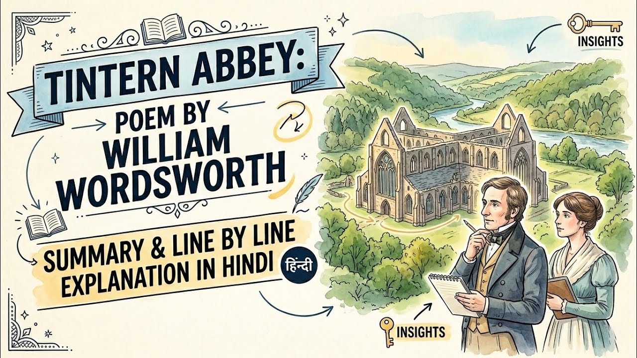 Tintern Abbey: Poem by William Wordsworth | Summary and Line by Line Explanation in Hindi