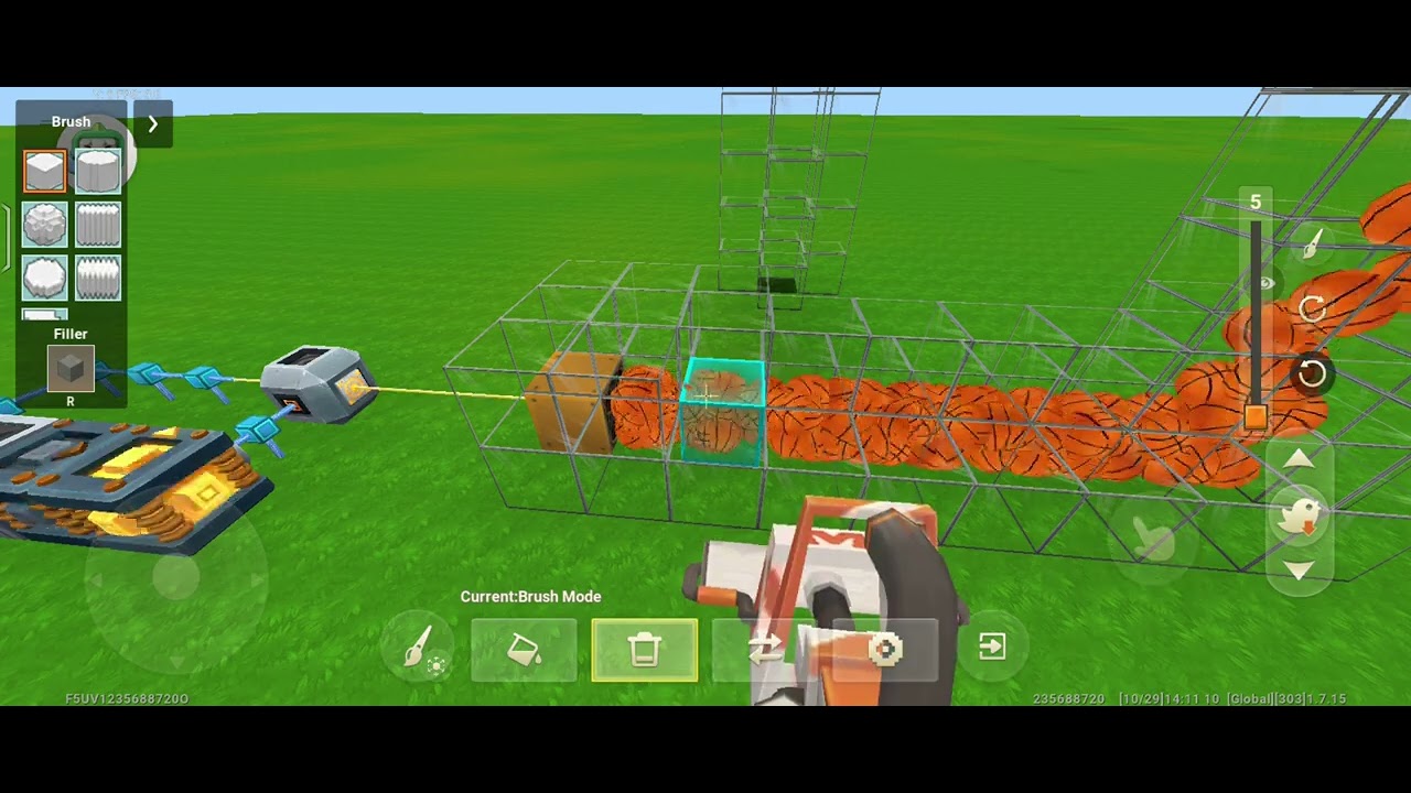 Balls or liquid in Mini World CREATA