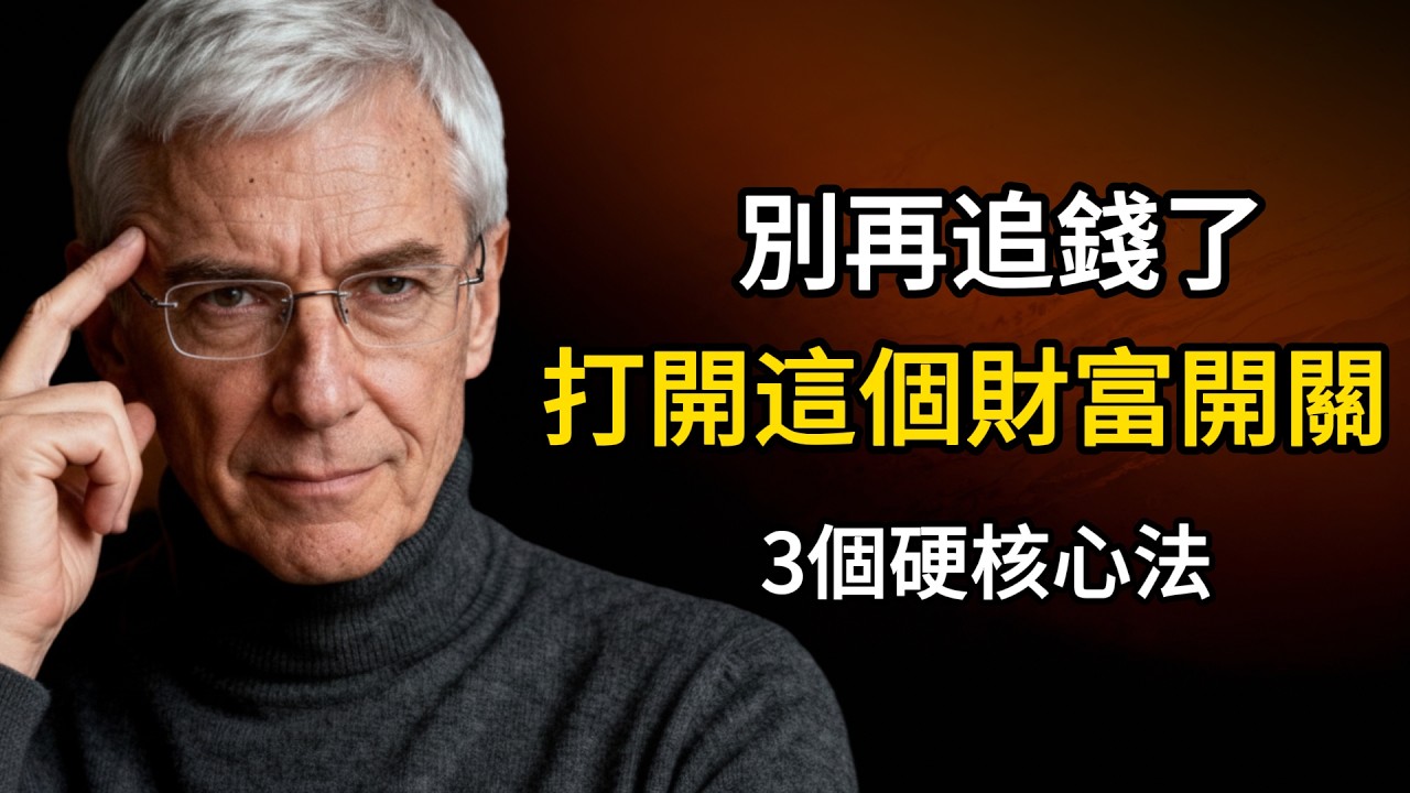顛覆你認知：富人腦子裏的「財富開關」竟然在這？深度拆解3個心法，幫你從辛苦追錢到輕鬆吸財！