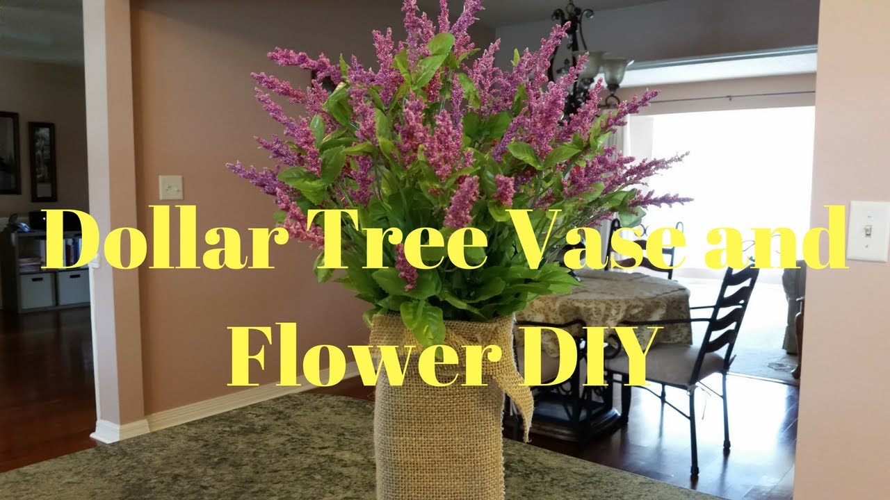 Dollar Tree Vase And Flower DIY