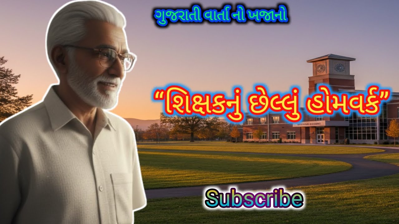 શિક્ષકનું છેલ્લું હોમવર્ક |જીવન બદલી નાખે એવી હૃદયસ્પર્શી ગુજરાતી વાર્તા | #TeacherStory #LifeLesson