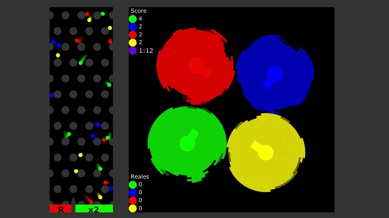 Multiply or Release x Dynamic Core Destruction - Marble Race in Algodoo
