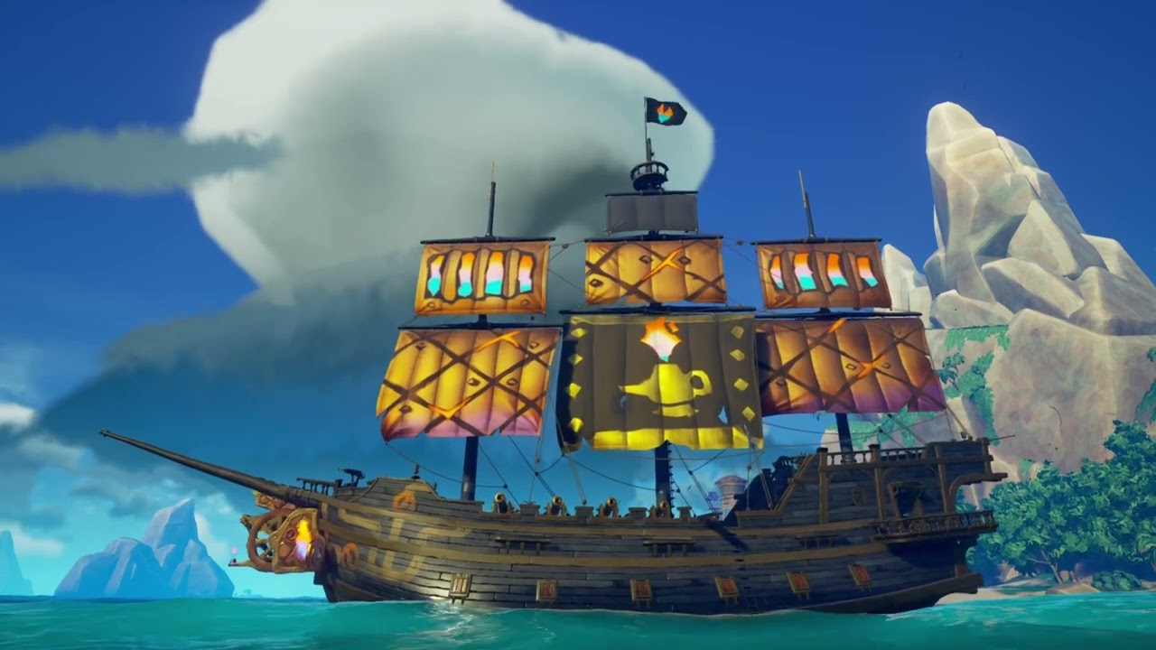 Barbossa1978 shows you that Sea of Thieves ⚙️🪔 Lambligter 🪔⚙️ Ship Set  Part 2 🪔🪔