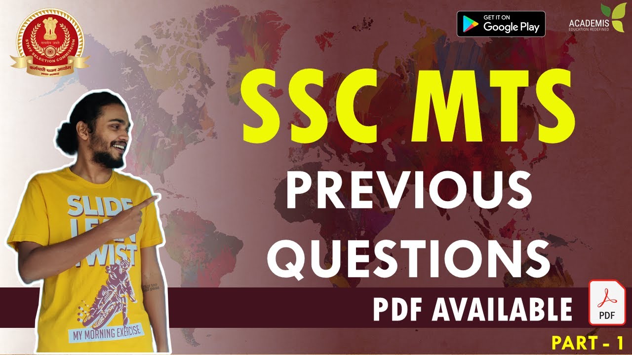 SSC MTS - Previous Questions - History