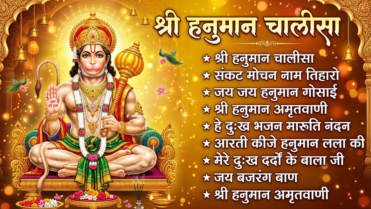 श्री हनुमान चालीसा 🌺🙏 shree hanuman chalisa original video 🙏🌺 gulshan kumar hariharan full hd
