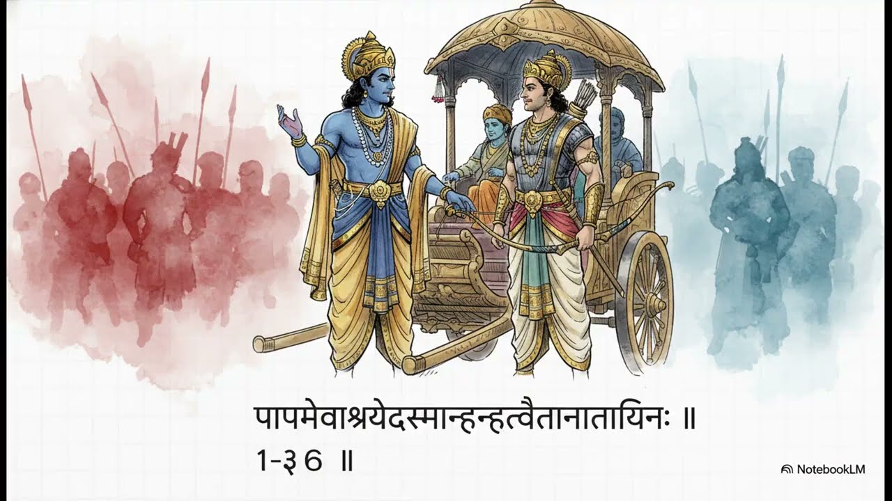 Bhagavad Gita 1.36 — “What Joy Comes from Killing One’s Own?”