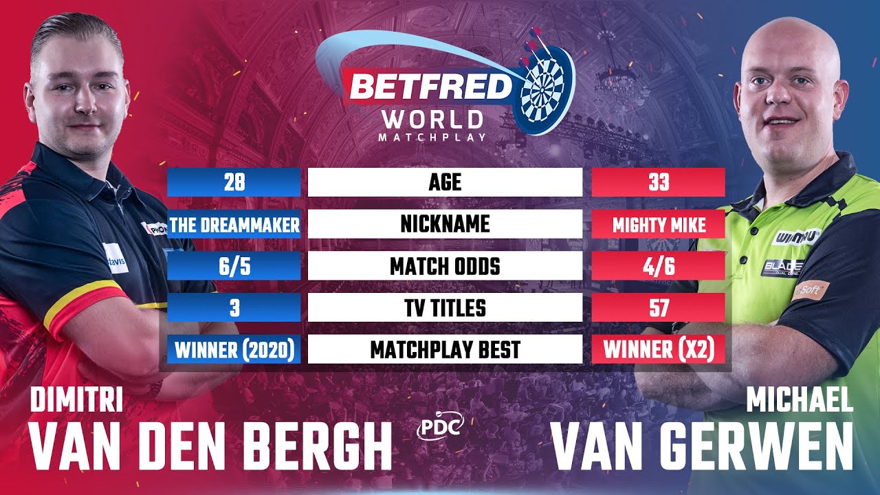 PDC World Matchplay 2022 Semi-Final Dimtri Van den Bergh v Michael  van Gerwen 2022 07 23 HUN