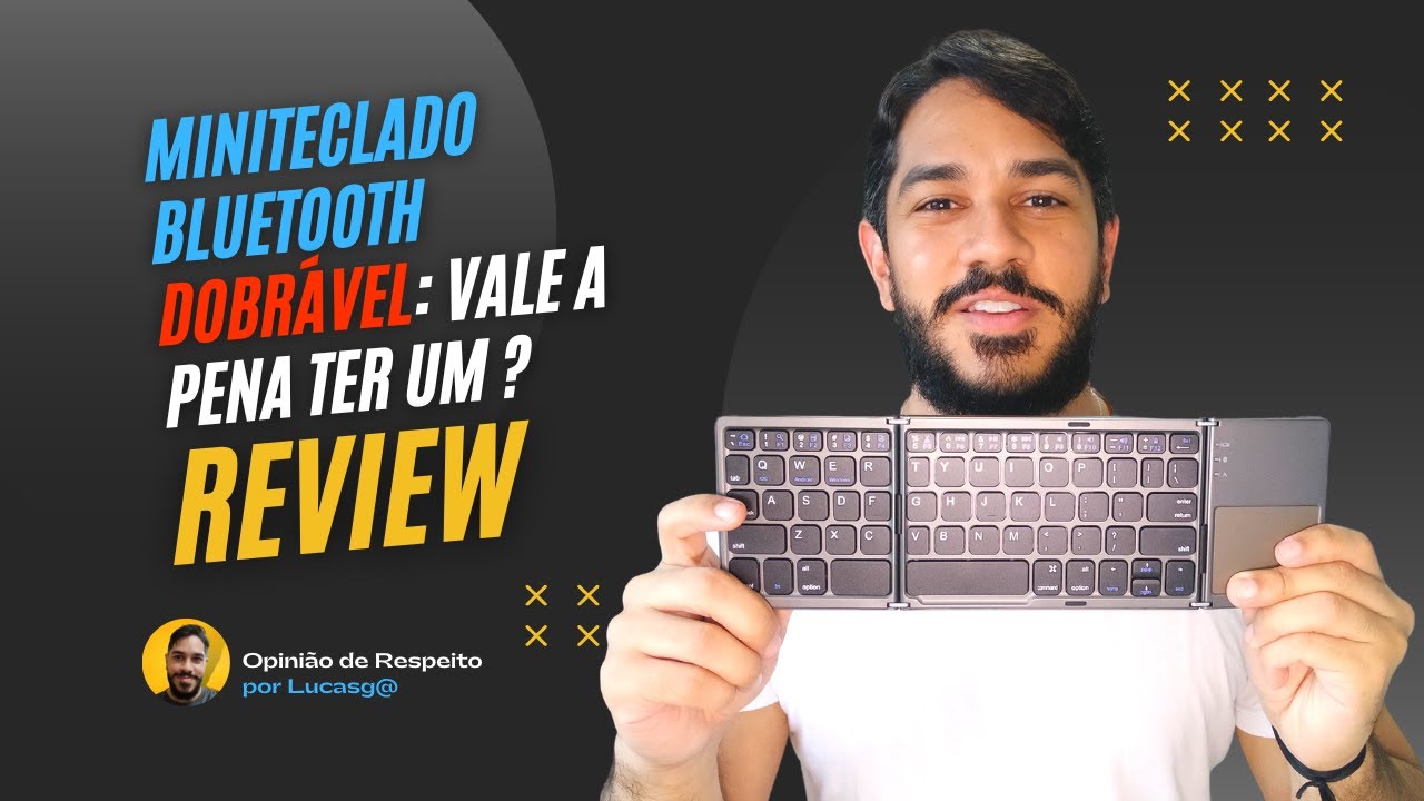 Mini teclado dobrável via bluetooth com touchpad: vale a pena mesmo? (REVIEW) 👩‍💻⌨