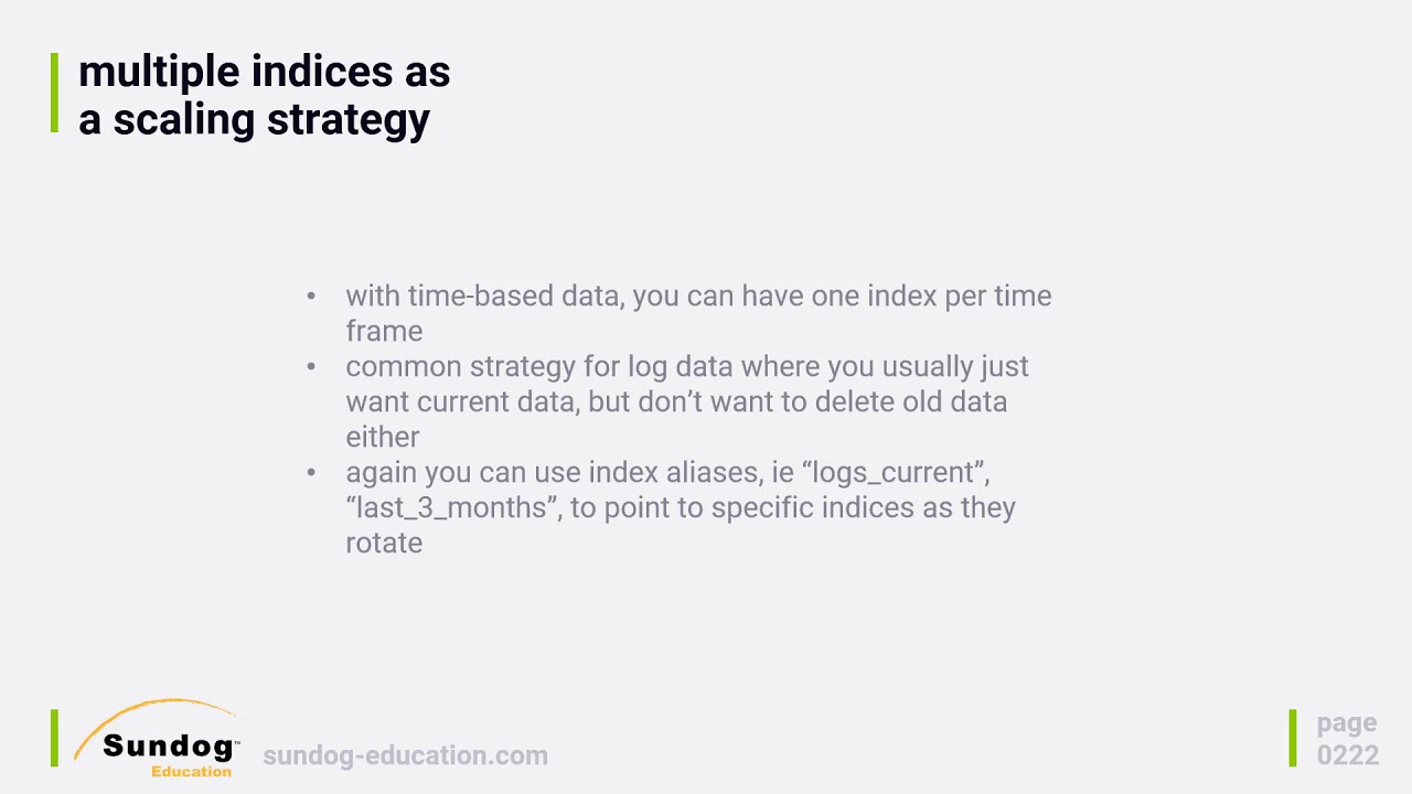 Scaling Elasticsearch with New Indices