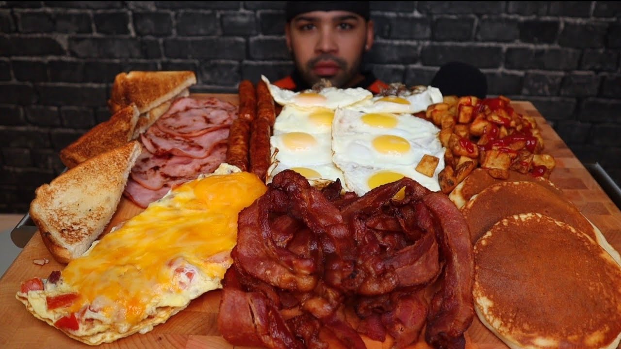 ASMR EATING SMALL BREAKFAST MUKBANG