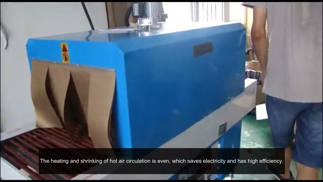 The packaging film shrinking machine is applicable to articles less than 5kg